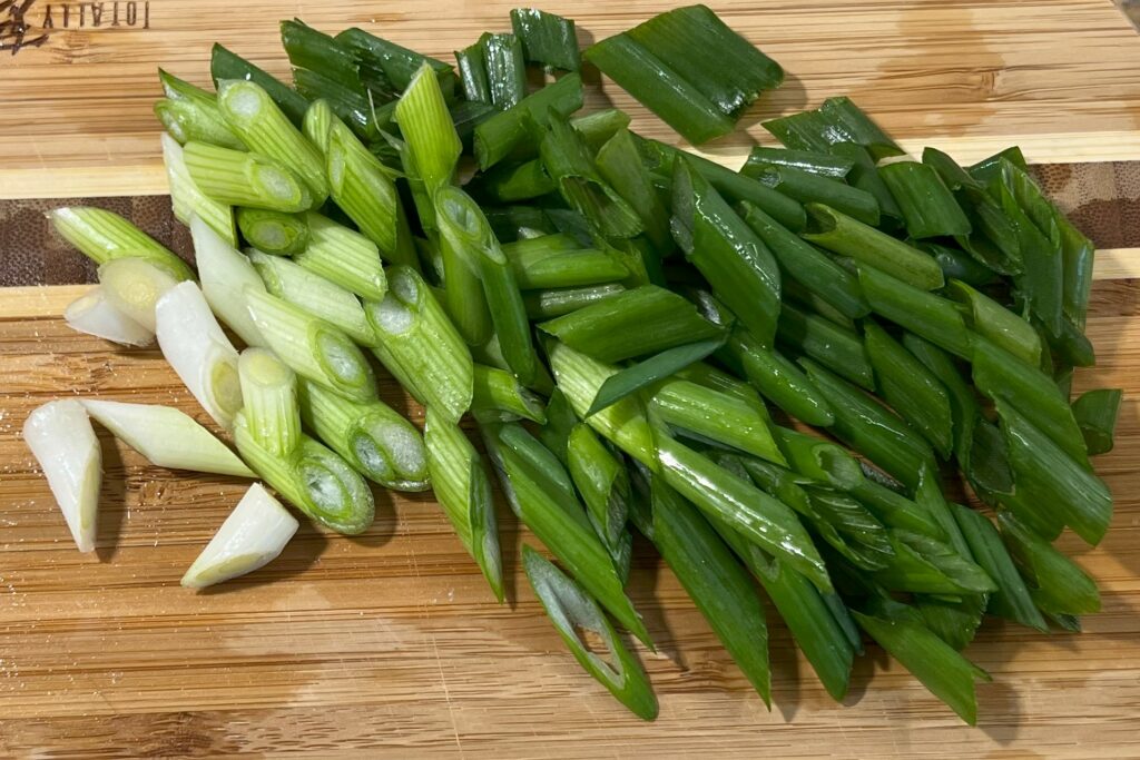 Scallions Cut Diagonal